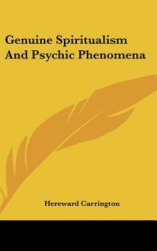 portada genuine spiritualism and psychic phenomena