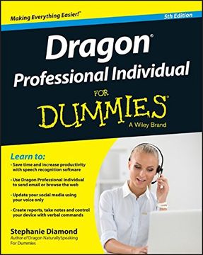 portada Dragon Professional Individual For Dummies (For Dummies (Computer/Tech)) (en Inglés)