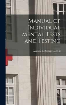 portada Manual of Individual Mental Tests and Testing (en Inglés)