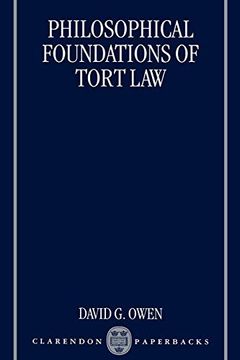 portada Philosophical Foundations of Tort law (in English)