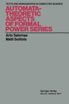 portada Automata-Theoretic Aspects of Formal Power Series (en Inglés)