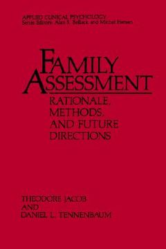 portada family assessment: rationale, methods and future directions (en Inglés)