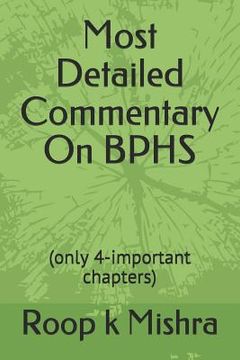 portada Most Detailed Commentary On BPHS: (only 4-important chapters)
