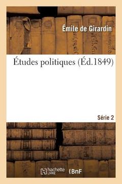 portada Études Politiques 2e Série (en Francés)