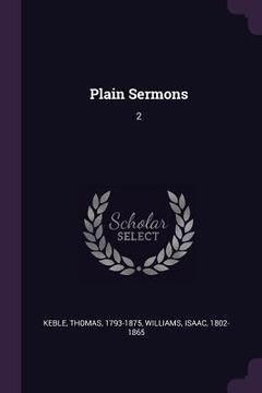 portada Plain Sermons: 2 (en Inglés)