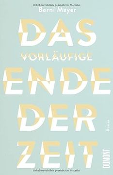 portada Das Vorläufige Ende der Zeit (in German)