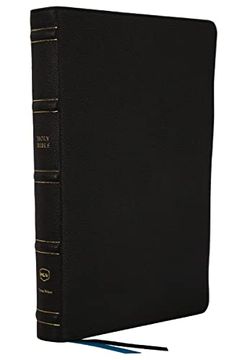 portada Nkjv, Large Print Thinline Reference Bible, Blue Letter, Maclaren Series, Genuine Leather, Black, Comfort Print: Holy Bible, new King James Version (en Inglés)