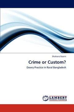 portada crime or custom? (en Inglés)