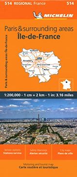 portada Ile-De-France - Michelin Regional map 514: Straã en- und Tourismuskarte 1: 200. 000 (Michelin Maps, 514)