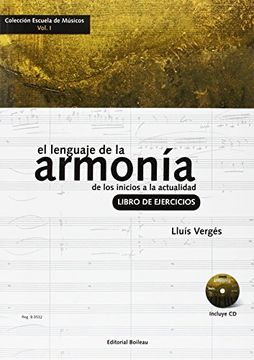 portada El Lenguaje de la Armonía. Libro de Ejercicios: De los Inicios a la Actualidad (in Spanish)
