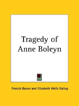 portada tragedy of anne boleyn (en Inglés)