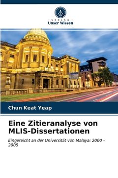 portada Eine Zitieranalyse von MLIS-Dissertationen (in German)