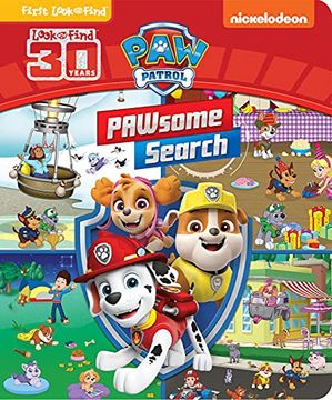 portada Nickelodeon paw Patrol - Pawsome Search First Look and Find Activity Book - 30 Years of Look and Find - pi Kids 