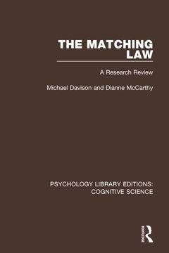portada The Matching Law: A Research Review (en Inglés)