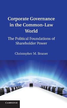 portada Corporate Governance in the Common-Law World Hardback (en Inglés)