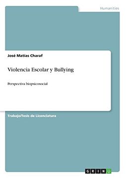 portada Violencia Escolar y Bullying (in Spanish)