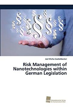 portada Risk Management of Nanotechnologies Within German Legislation (en Inglés)