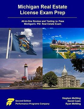 portada Michigan Real Estate License Exam Prep: All-In-One Review and Testing to Pass Michigan's psi Real Estate Exam (en Inglés)