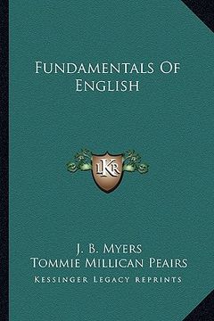 portada fundamentals of english (en Inglés)