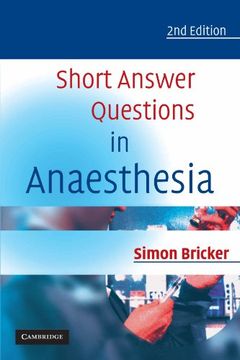 portada Short Answer Questions in Anaesthesia 2nd Edition Paperback (en Inglés)