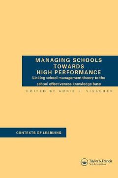 portada managing schools towards high performance (en Inglés)