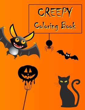 portada Creepy Coloring Book: Halloween themed coloring book for kids (en Inglés)