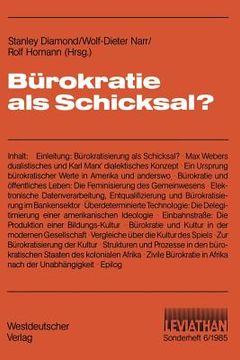 portada Bürokratie ALS Schicksal? (in German)