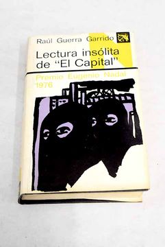 portada Lectura Insolita de el Capital (Premio Nadal 1976)