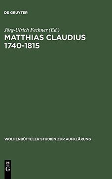 portada Matthias Claudius 1740-1815 (en Alemán)