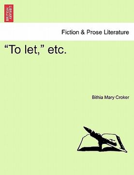 portada "to let," etc. (in English)
