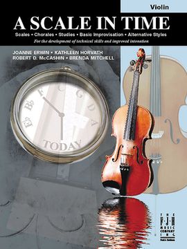 portada A Scale in Time, Violin (en Inglés)