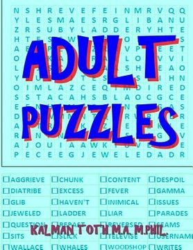 portada Adult Puzzles: 111 Large Print Word Search Puzzles (en Inglés)
