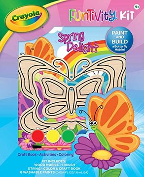 portada Crayola Funtivity Kit: Spring Delight: Butterfly Mobile (en Inglés)