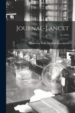 portada Journal-Lancet; 72, (1952) (en Inglés)