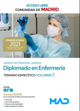 portada Diplomado en Enfermería de la Comunidad de Madrid (Acceso Libre). Temario Específico Volumen 3