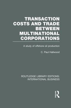portada Transaction Costs & Trade Between Multinational Corporations (Rle International Business) (en Inglés)