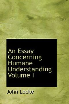 portada an essay concerning humane understanding volume i (en Inglés)
