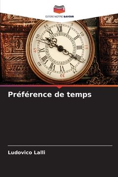 portada Préférence de temps (en Francés)