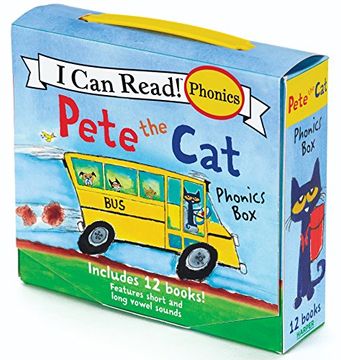 portada Pete the Cat Phonics Box: Includes 12 Mini-Books Featuring Short and Long Vowel Sounds (My First I Can Read) (in English)