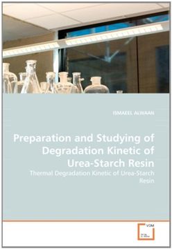 portada Preparation and Studying of Degradation Kinetic of Urea-Starch Resin: Thermal Degradation Kinetic of Urea-Starch Resin