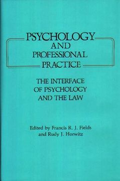 portada psychology and professional practice: the interface of psychology and the law (en Inglés)