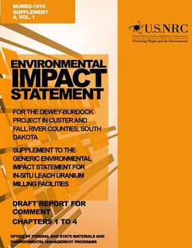 portada Environmental Impact Statement for the Dewey-Burdock Project in Custer and Fall River Countries, South Dakota: Supplement to the Generic Environmental (en Inglés)