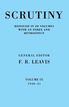portada Scrutiny: A Quarterly Review Vol. 9 1940-41 (en Inglés)