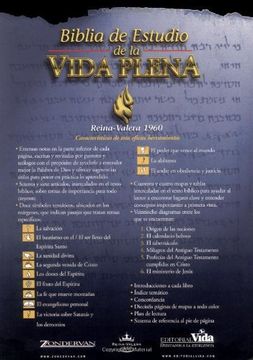 portada Bíblia de Estudio Vida Plena - Tela Negro (in Spanish)
