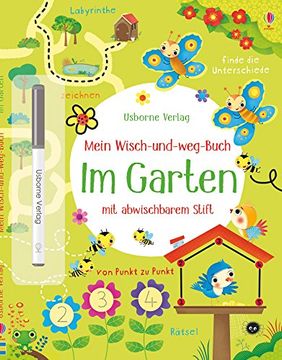 portada Mein Wisch-Und-Weg-Buch: Im Garten: Mit Abwischbarem Stift