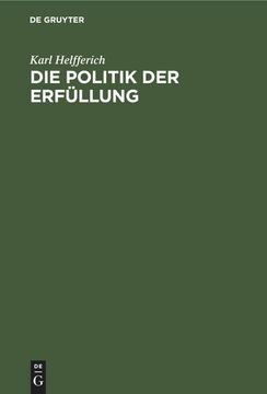 portada Die Politik der Erfüllung (in German)