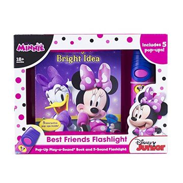 portada Disney Minnie Mouse - Best Friends Pop-Up Sound Board Book and Sound Flashlight toy - pi Kids (Play-A-Sound) (en Inglés)