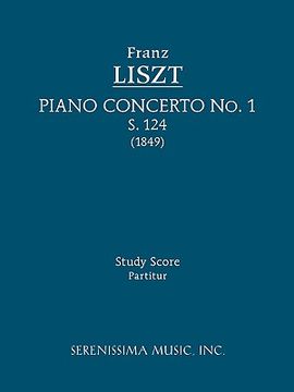 portada piano concerto no. 1, s. 124 - study score (in English)