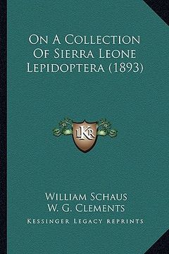 portada on a collection of sierra leone lepidoptera (1893)