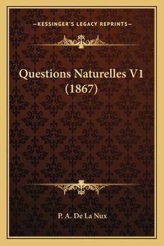 portada Questions Naturelles V1 (1867) (in French)